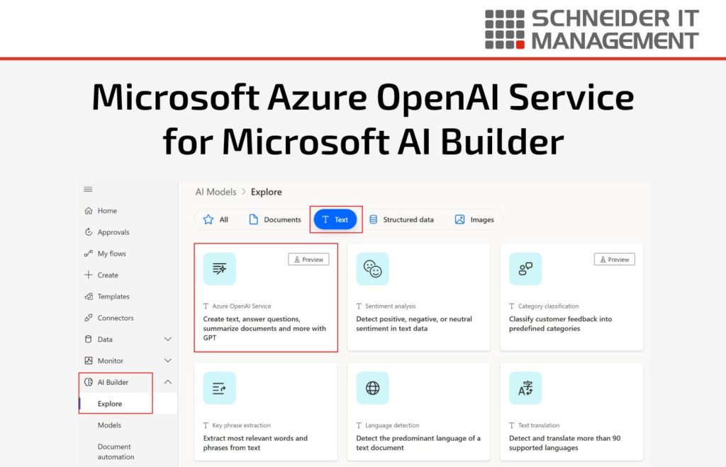 Microsoft Azure OpenAI Service for Microsoft AI Builder